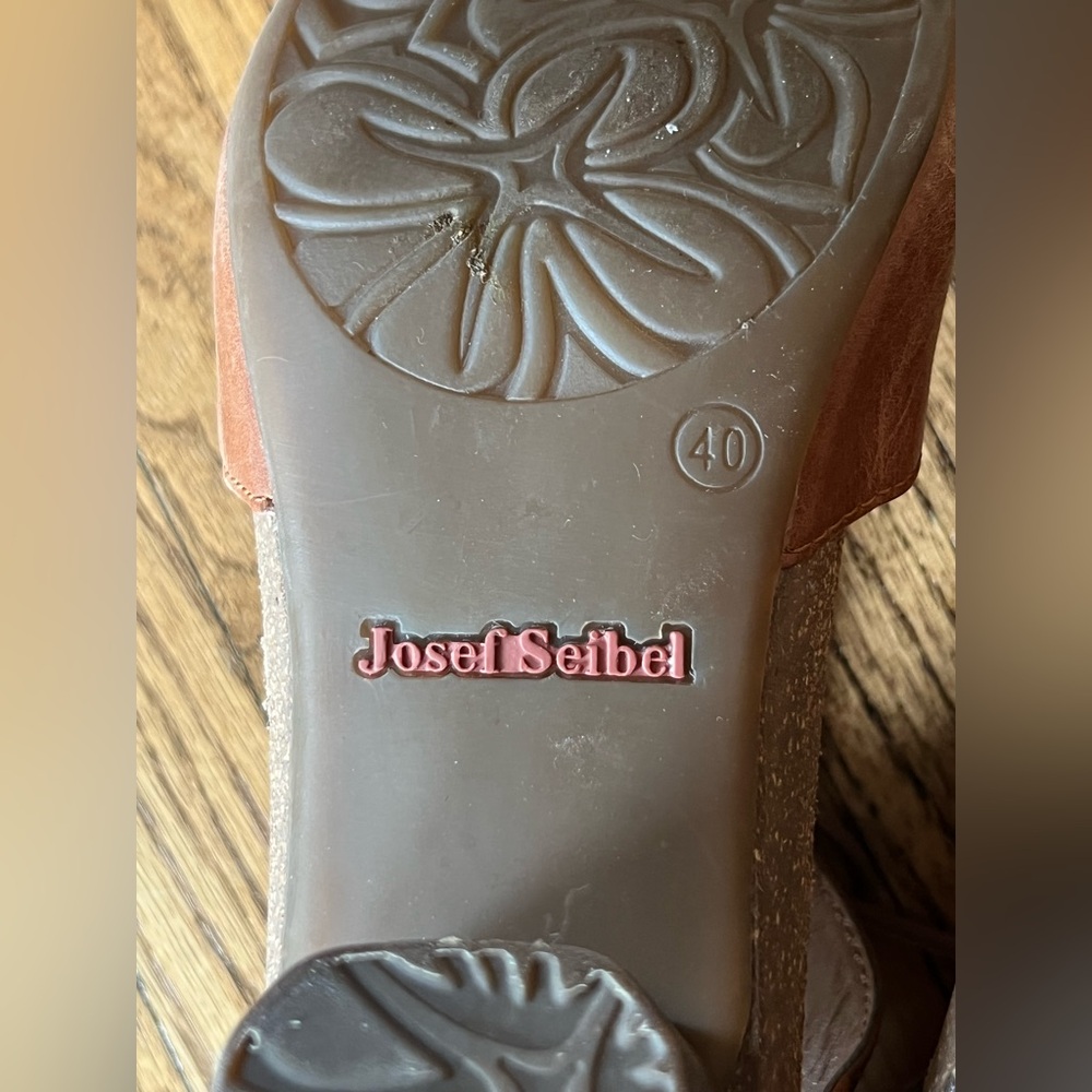 Josef Seibel Leather Open-Toe Shoes - Picture 7 of 7